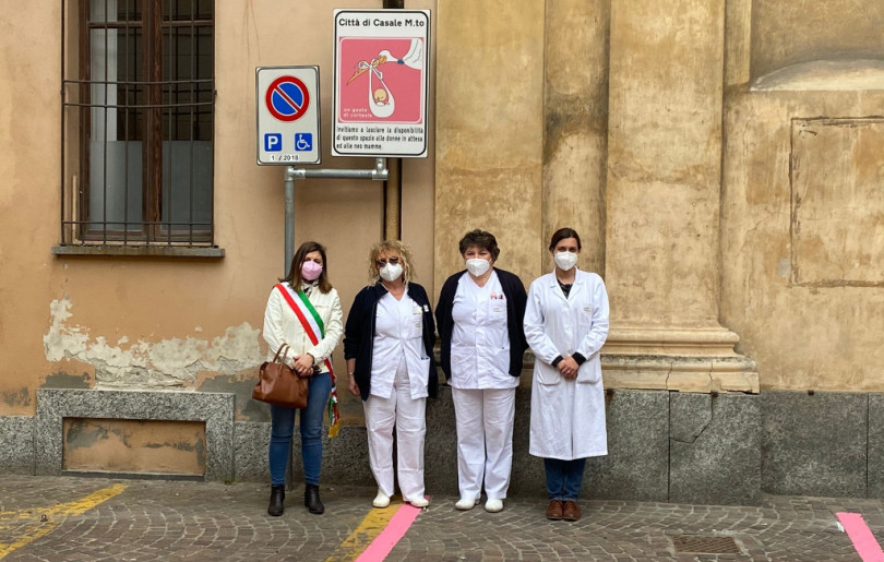 Un nuovo parcheggio rosa a Casale Monferrato